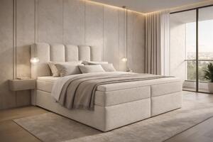 Pat continental cu spațiu de depozitare Tenor 160x200 - bouclé bej Quelle 03