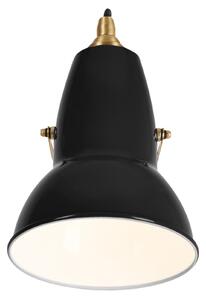 Anglepoise Original 1227 Brass aplică negru, reglabil, Negru, Camera de zi / sufragerie, Metal, Design industrial