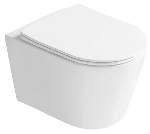 Mexen Rico 2.0 vas wc Rimless Tornado cu capac coborâre lentă slim, duroplast, alb lucios - 3072L4000T