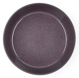Bol de servire din ceramică și glazură interioară mov Bitz Mensa, diametru 18 cm, negru