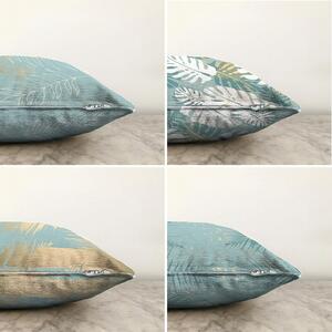 Set 4 fețe de pernă Minimalist Cushion Covers Lagoon, 55 x 55 cm