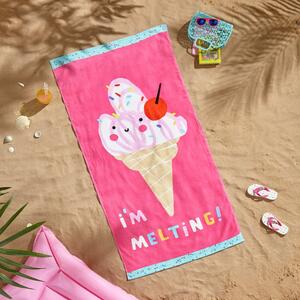 Prosop de plajă roz 160x76 cm I'm Melting - Catherine Lansfield