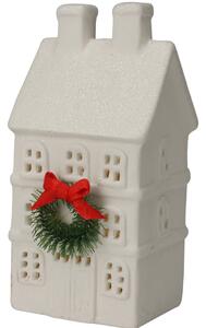 Figurină de Crăciun, o casă cu un acoperiș strălucitor