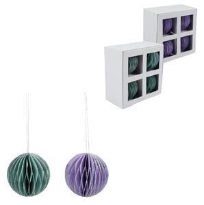 Set decoratiuni din hartie ORLISS 4 buc - diverse culori Culoare: Violet