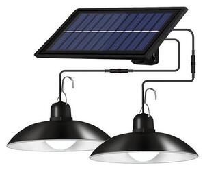 Lustra solară LED reglabilă pe cablu, 2xLED/1,8W/3,7V, IP44, 6500K, 2400 mAh + telecomandă