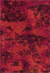 Covor Modern Vintage 5206, Rosu , Inaltime fir 3 mm
