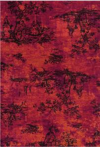 Covor Modern Vintage 5206, Rosu , Inaltime fir 3 mm