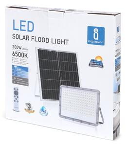 Aigostar - Proiector solar LED reglabil, 200W, 3,4V, IP65, cu telecomandă