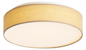 Plafonieră inteligentă bej 35cm incl. LED și telecomandă - Flat Drum