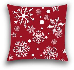 Husa de perna din microfibra SNOWFALL 45x45 cm, rosu