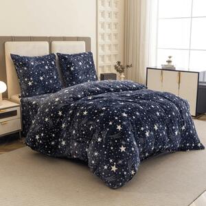 Lenjerie cocolino STARLIGHT albastru inchis Dimensiune lenjerie de pat: 70 x 90 cm | 140 x 220 cm
