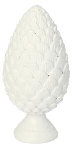 Decoratiune White Cone 13cm