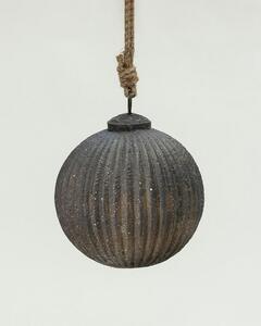 Glob de sticlă Rustic Black 10 cm
