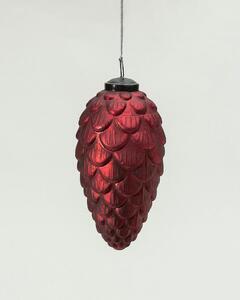 Glob de sticlă Pine Red 8x8x15 cm