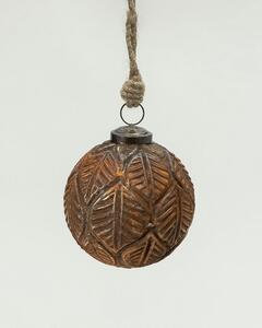 Glob de sticlă Rustic Leaf I 10 cm