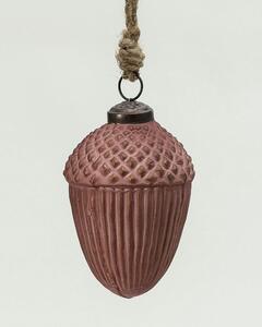 Glob de sticlă Acorn Burgundy 7x10 cm