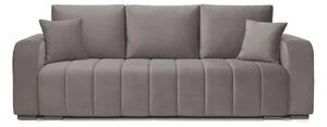 Canapea Extensibilă 3 locuri Armando, cu ladă de depozitare, Verde - Gri, 230x92x90 cm