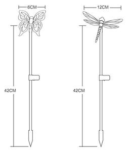 Globo 33949-4 - SET 4x Lampă solară LED/0,06W/3V