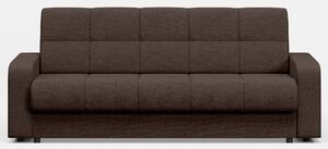 Canapea extensibila 3 locuri Thassos cu lada de depozitare, Bej - Maro, 220x70x90 cm