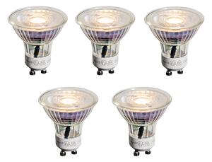Set de 5 becuri LED GU10 50mm clare 3.5W 330 lm 3000K
