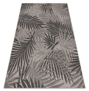 Covor sisal Floorlux 20504 Frunze argintiu si negru Junglă - SECUNDAR-COTATI PRODUSUL