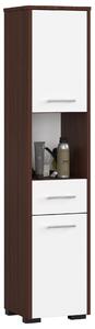 Dulap de baie Farid 2D 1SZ 1W (wenge + alb). Promo -22%. 1152001