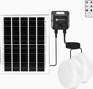 Aigostar - Set 2 buc. plafoniere solare LED 3,7V 12000 mAh IP65 + telecomandă
