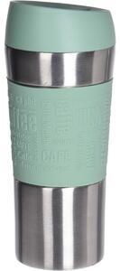 Cană termo de călătorie Tronto, 350 ml, verde,oțel inoxidabil, 8 x 20 cm