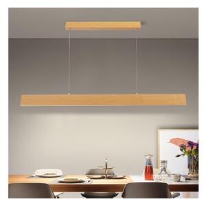 Brilagi - Lustra LED cu dimmer pe cablu SLIMLINE LED/40W/230V 3000-6000K decor stejar + telecomandă