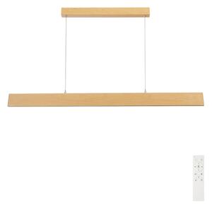 Brilagi - Lustra LED cu dimmer pe cablu SLIMLINE LED/40W/230V 3000-6000K decor stejar + telecomandă