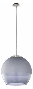 BRILAGI - LED Lustră pe cablu RETRO GLASS 1xE27/60W/230V crom mat/gri fumuriu