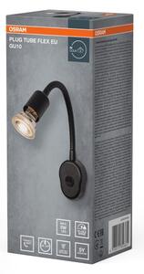 Osram - Lampă de perete flexibilă PLUG TUBE FLEX 1xGU10/5W/230V neagră