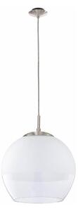 BRILAGI - lustra LED pe cablu RETRO GLASS 1xE27/60W/230V crom mat/alb