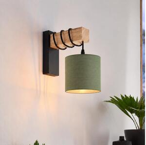 BRILAGI - Aplica de perete NUBILA 1xE27/60W/230V maro/negru/verde