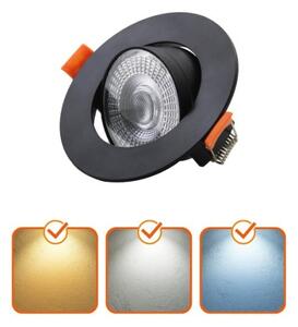 Plafonieră LED încastrată BRINO LED/3/5/7W/230V 3000/4000/6500K neagră
