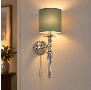BRILAGI - Lampă de perete NUBILA 1xE27/60W/230V crom lucios/verde