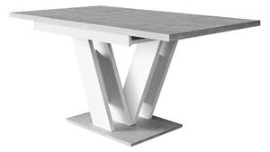 Masă Musus, Beton, Alb, 76x80x120cm, 51 kg