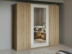Dulap Mirsevi 103Stejar natur, Beige, 215x228x59cm, Uși dulap: Cu balamale