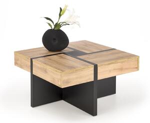 Măsuță de cafea Houston 1698Craft stejar, Negru, 5x8x8cm, PAL laminat, Unghiular