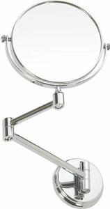 SAPHO XR005 X-Round E oglindă cosmeticăsuspendată, diametru 15 cm, argintiu