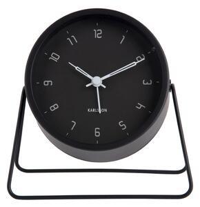 Ceas cu alarmă Karlsson 5952BK de design 13 cm ,negru