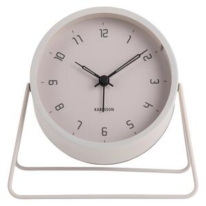 Ceas cu alarmă Karlsson 5952WG de design 13 cm ,gri