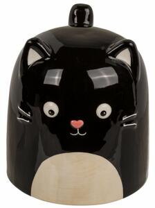 Cană din ceramică Pisică, 540 ml, negru