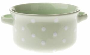 Castron ceramic cu buline 560 ml, verde
