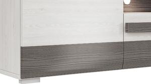 Masă tv Blanco 09, 165 cm cu sertar - pin de zăpadă / new grey