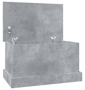 Cutie de depozitare, gri beton, 50x30x28 cm, lemn prelucrat