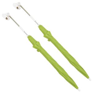 Umbrele pentru scaun de camping, 2 buc., verde, 105 cm