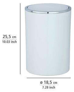 Coș de gunoi alb din plastic 5 l Inca – Wenko