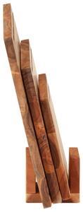 Set tocătoare, 3 piese, cu suport, lemn masiv de acacia