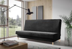 Canapea extensibilă tapițată PETRONELA, 200x93x90, fresh 34/negru